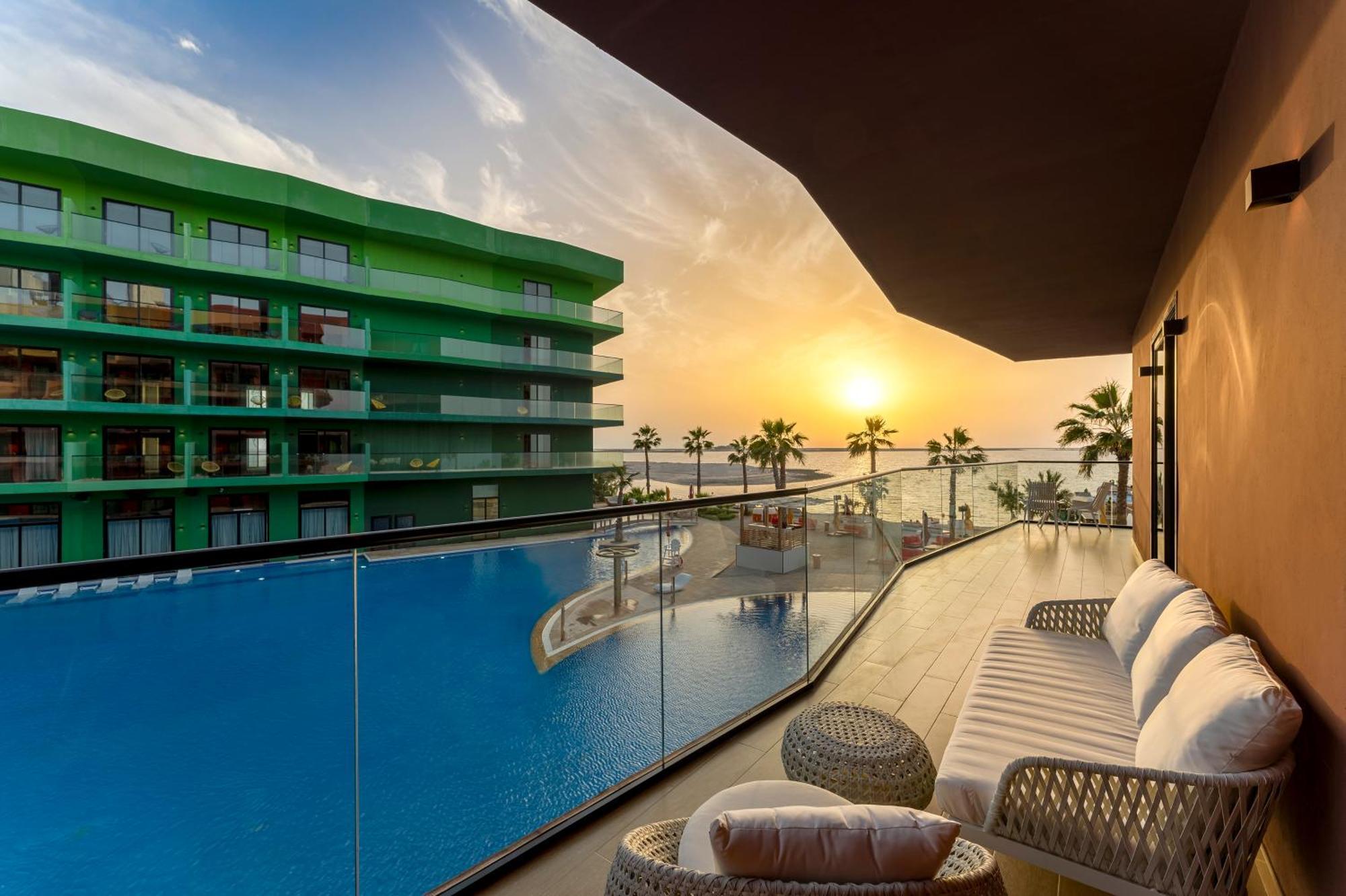 Voco Monaco Dubai By Ihg, Adults Only, World Islands Hotel Exterior photo View from the balcony of a suite at the hotel